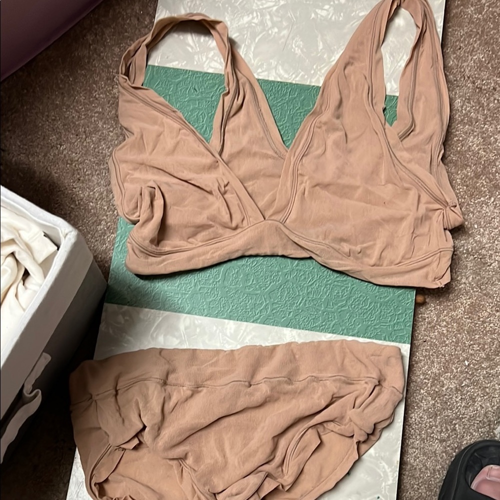 Women's Tan Intimates Set